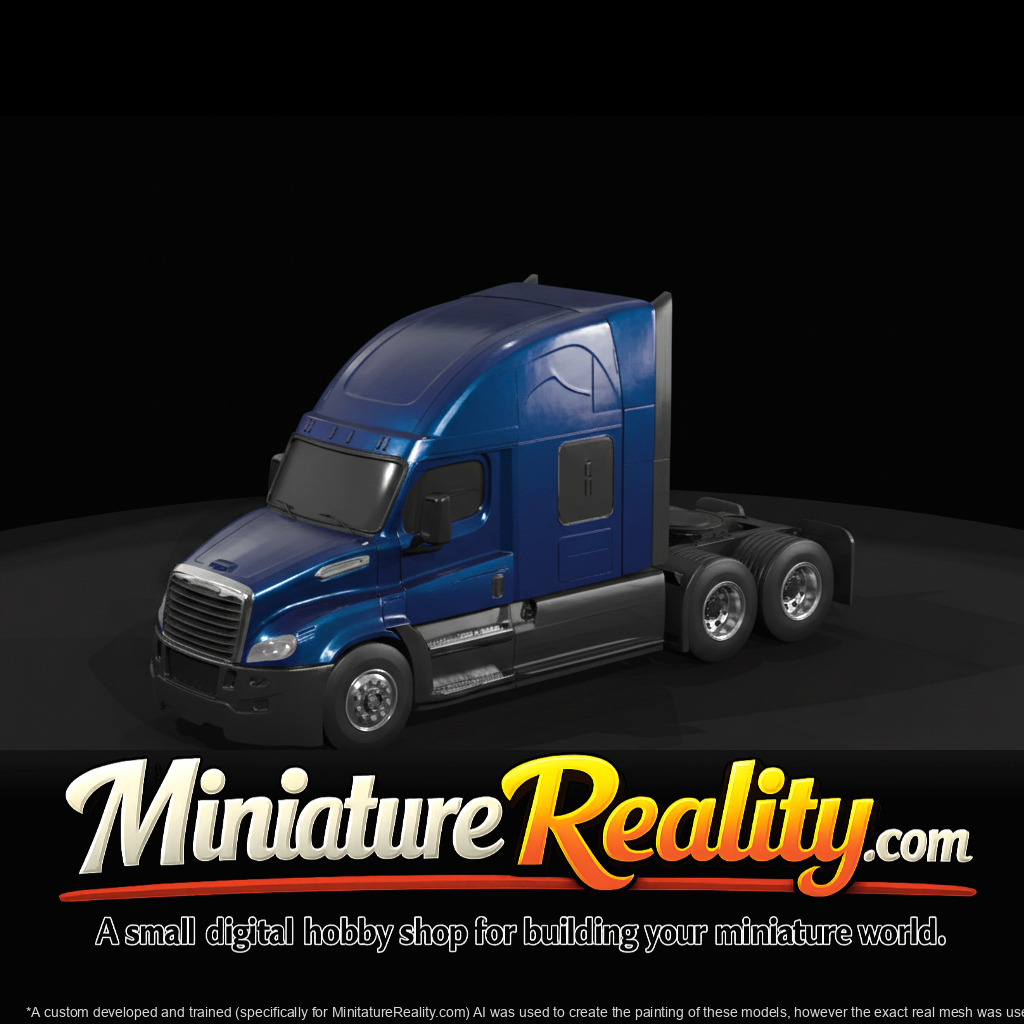 2017 Freightliner Cascadia miniature, three-quarter view