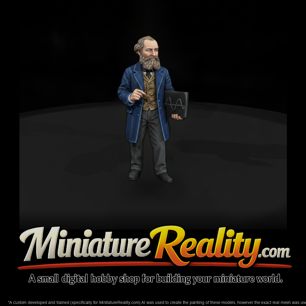 Hist 0181 Historical James Clerk Maxwell Miniature
