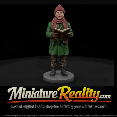 Christmas Caroler with Songbook