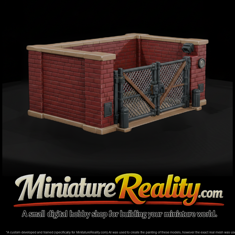 Brick Dumpster Enclosure with Gate