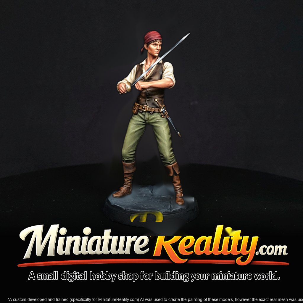 Mary Langley — Pirate Maid (28mm Heroic Scale )