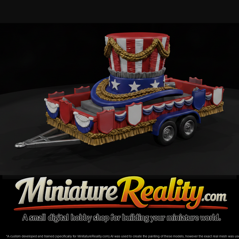 Patriotic Top Hat Parade Float