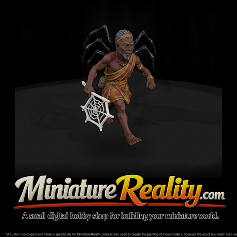 Myth 0474 Mythology Anansi Miniature Figure