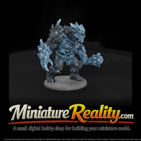 Glacier Heart Ice Brute miniature, three-quarter view — thumbnail 1