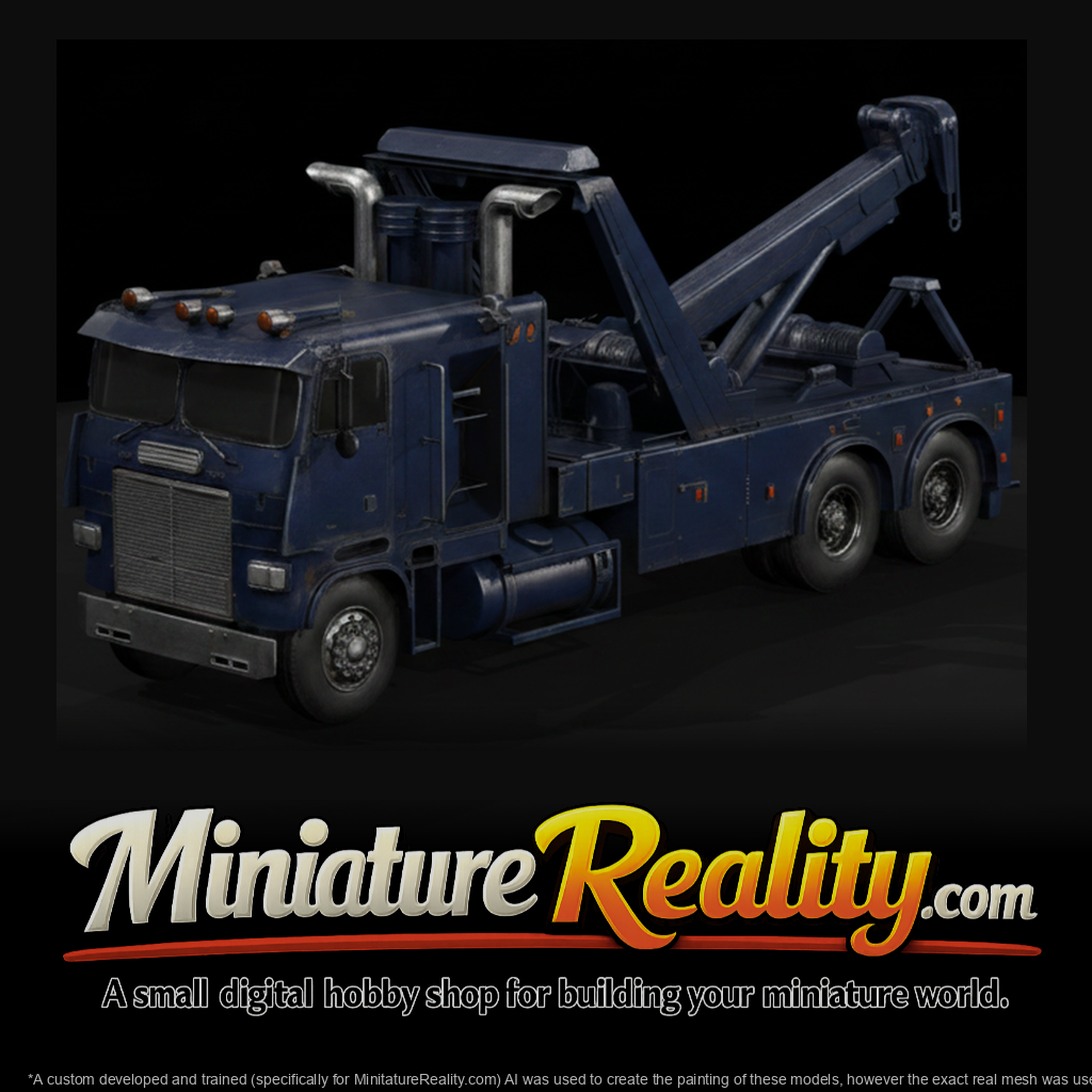 Cab-Over Semi Tow Truck And