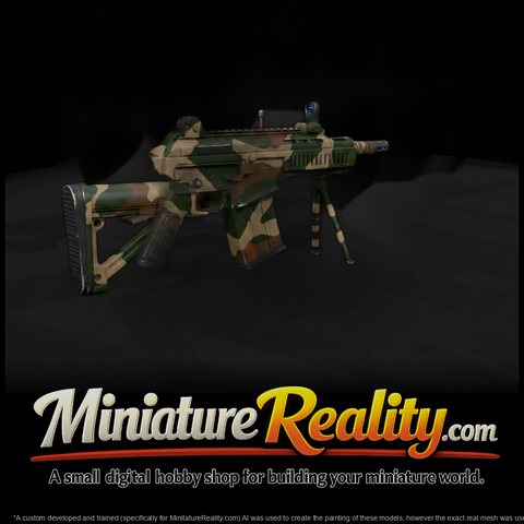 Camo Semi-Auto Combat Shotgun