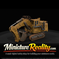 Liebherr R 9400 Excavator miniature, three-quarter view — thumbnail 2
