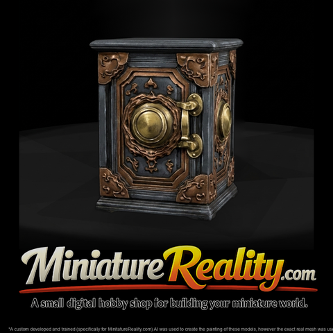 Ornate Victorian Carved Safe — Strongbox
