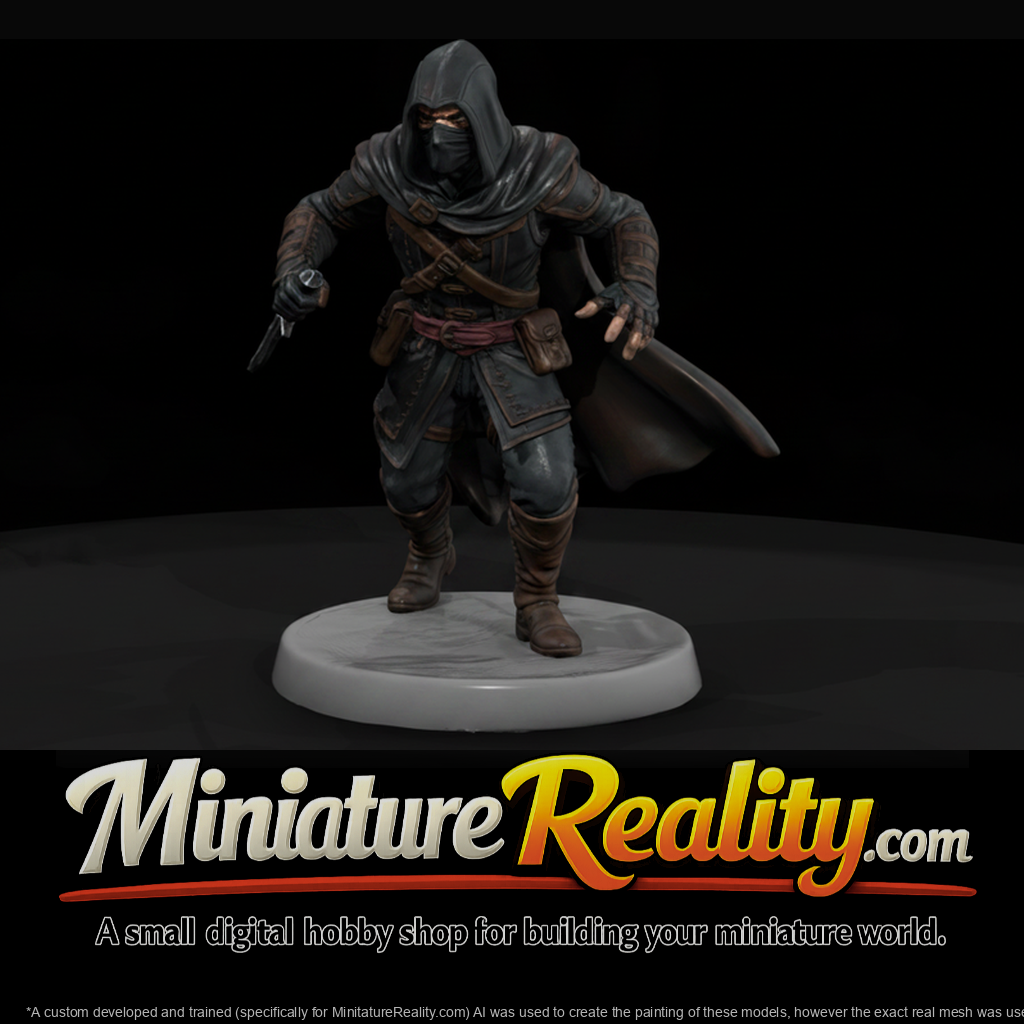 Hooded Assassin with Dagger