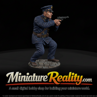 1920s City Policeman Aiming a Revolver — thumbnail 1