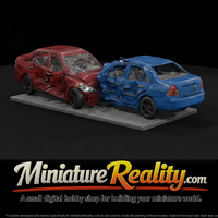 Two-Car Collision Wreck Scene — thumbnail 1