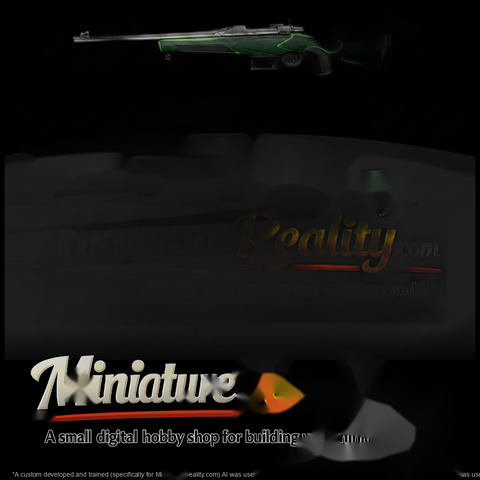 Bolt-Action Hunting Rifle, Green Stock