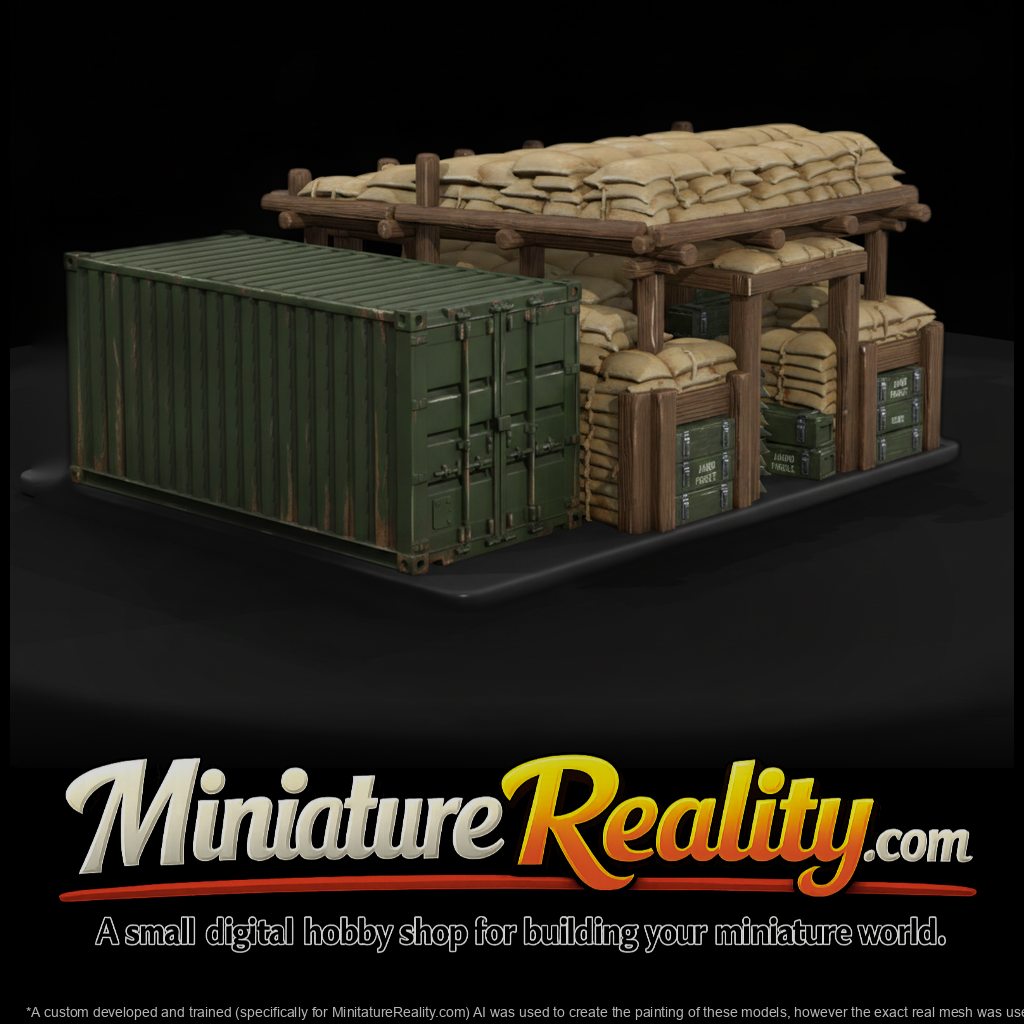 Mil 029 Vietnam Conex Ammo Bunker