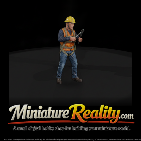 Construction Lineman with Wrench
