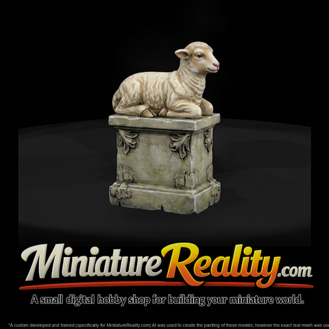 resting-lamb-garden-statue-on-plinth-3d-printable-miniature-865986