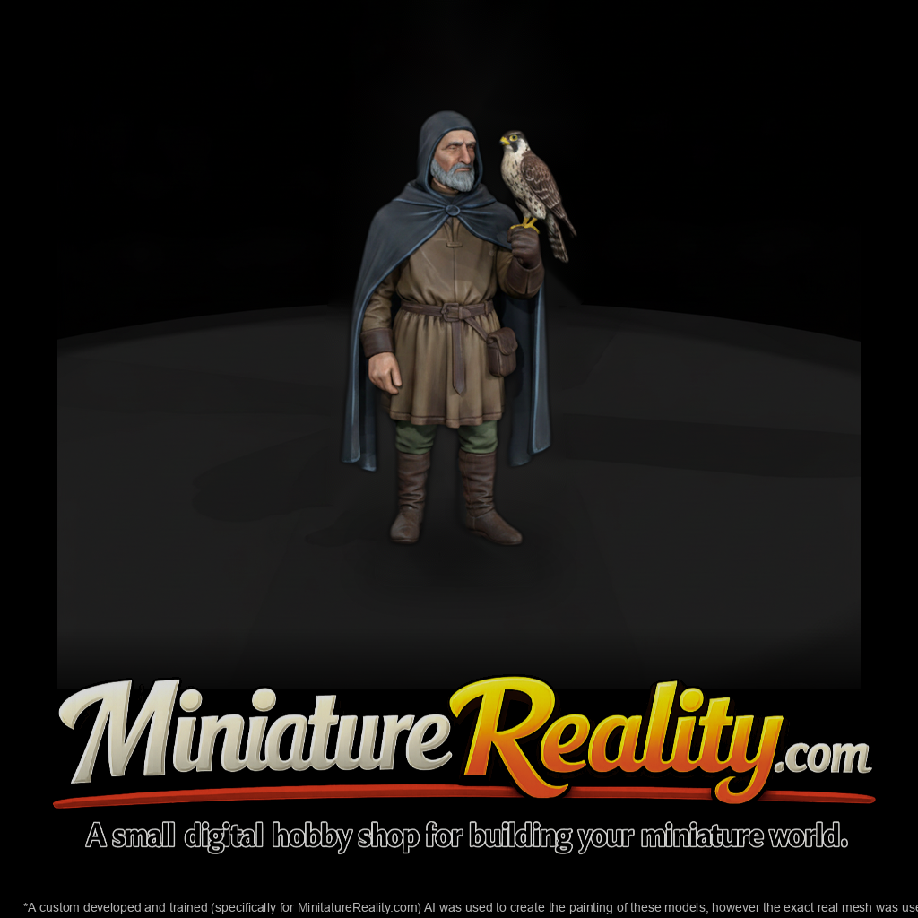 Hist 0217 Medieval Falconer Miniature Figure