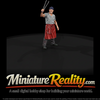 0122 service line cook bandana miniature, three-quarter view — thumbnail 1