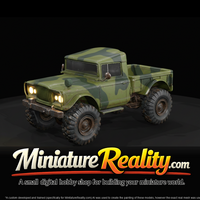 Kaiser-Jeep M715 Military Truck - 1967 Olive Drab miniature, three-quarter view — thumbnail 3