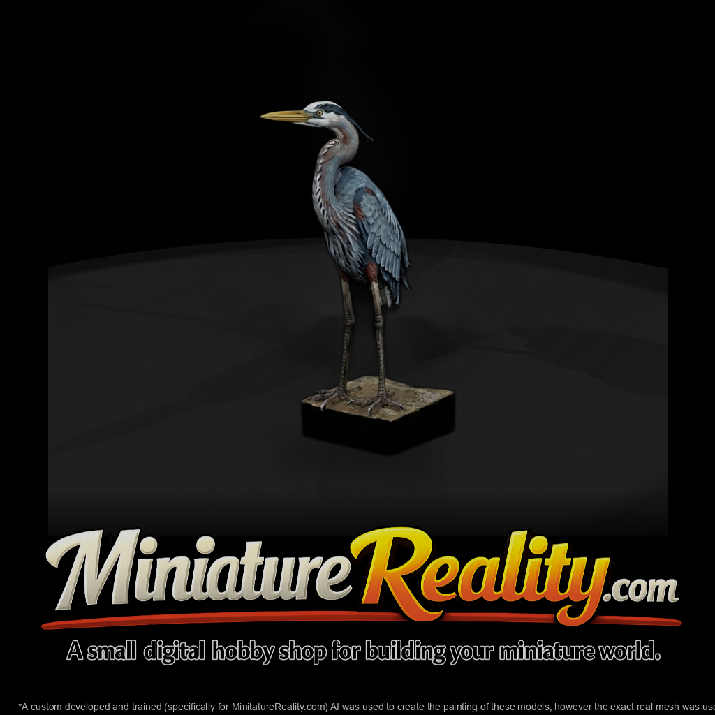 Perched Heron