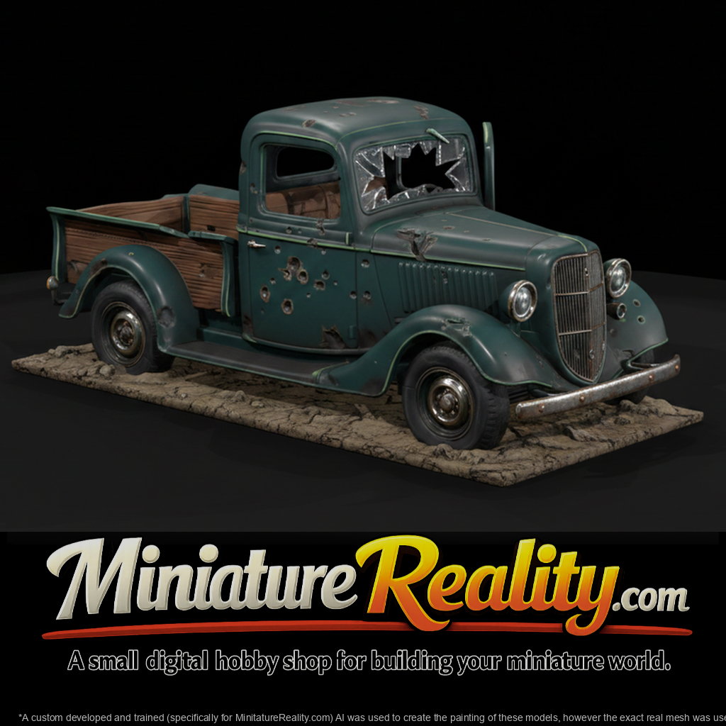 Bullet-Riddled 1930s Farm Pickup