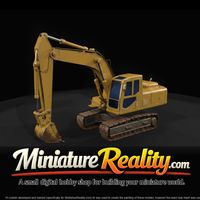 Komatsu PC300 Excavator miniature, three-quarter view — thumbnail 3