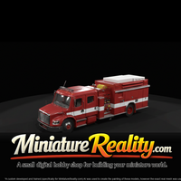 2017 Freightliner M2 106 Crew Cab Fire Truck miniature, three-quarter view — thumbnail 4