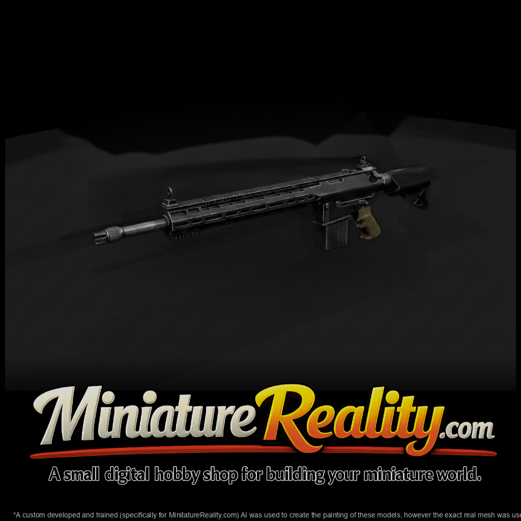 Tactical AR-Style Assault Rifle Prop