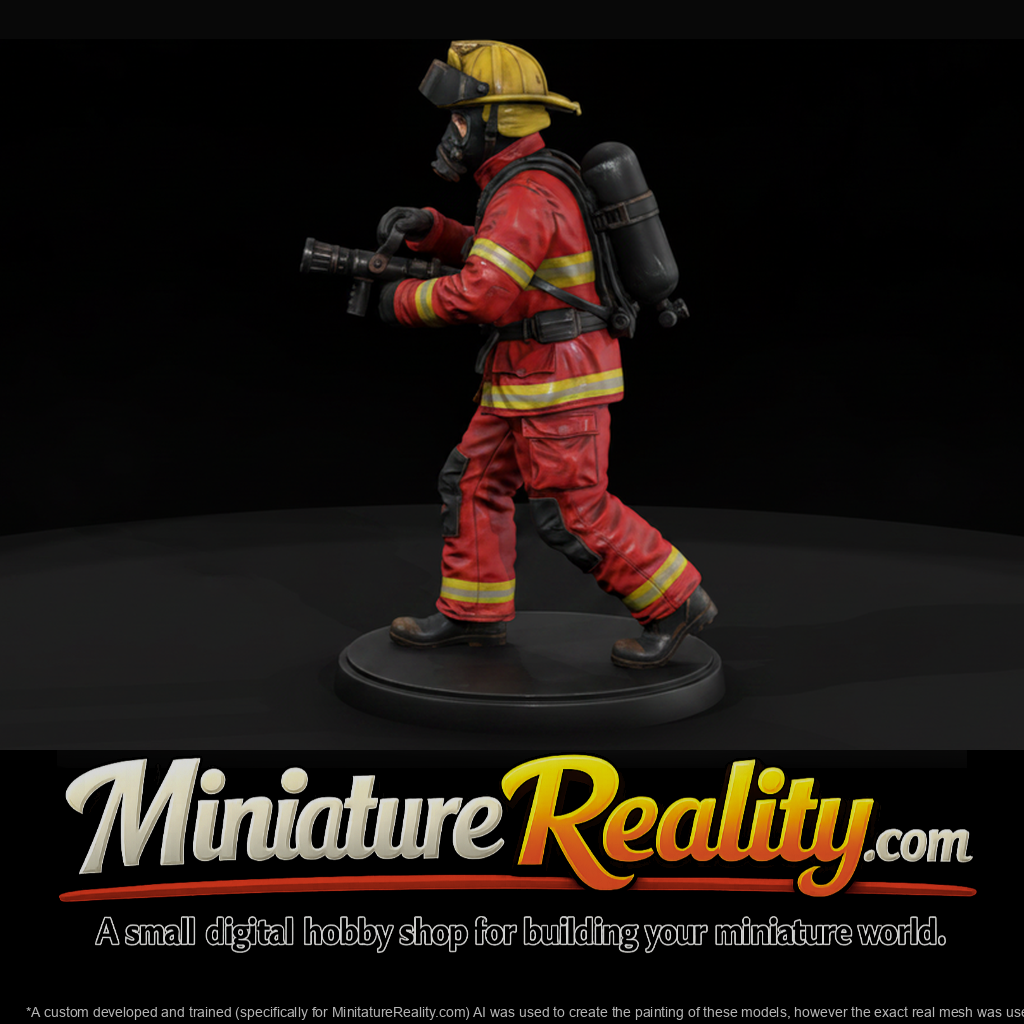 1980s Firefighter on the Nozzle