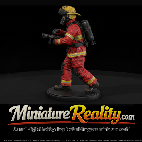 1980s Firefighter on the Nozzle