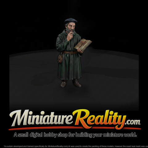 Hist 0219 Renaissance Anatomist Miniature Figure