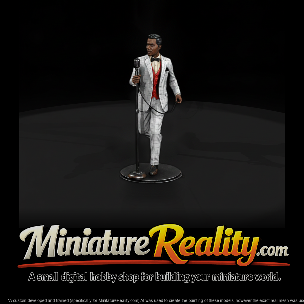 Soul Revue Singer at the Microphone