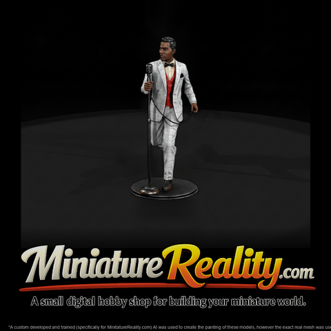 Soul Revue Singer at the Microphone