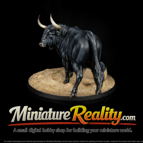 Bull with Large Horns