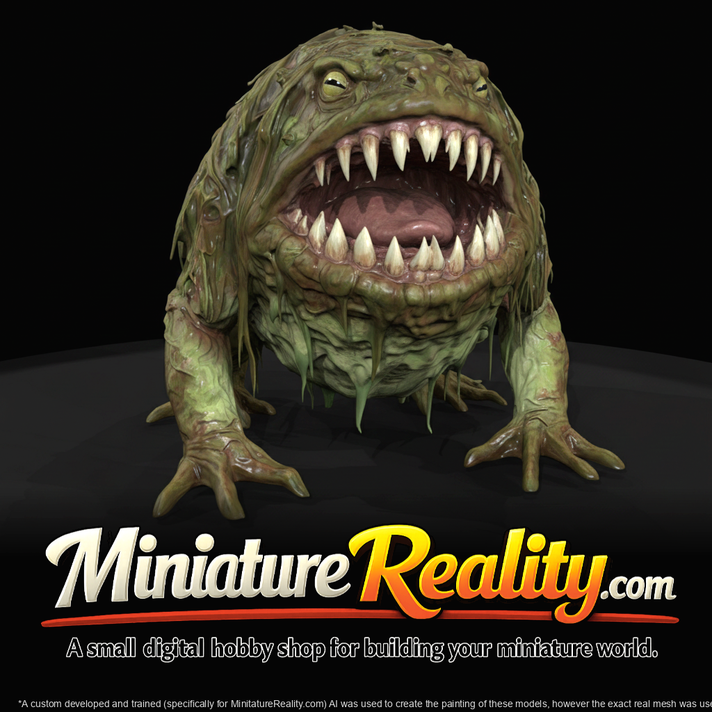 Sludge Prowler Swamp miniature, three-quarter view