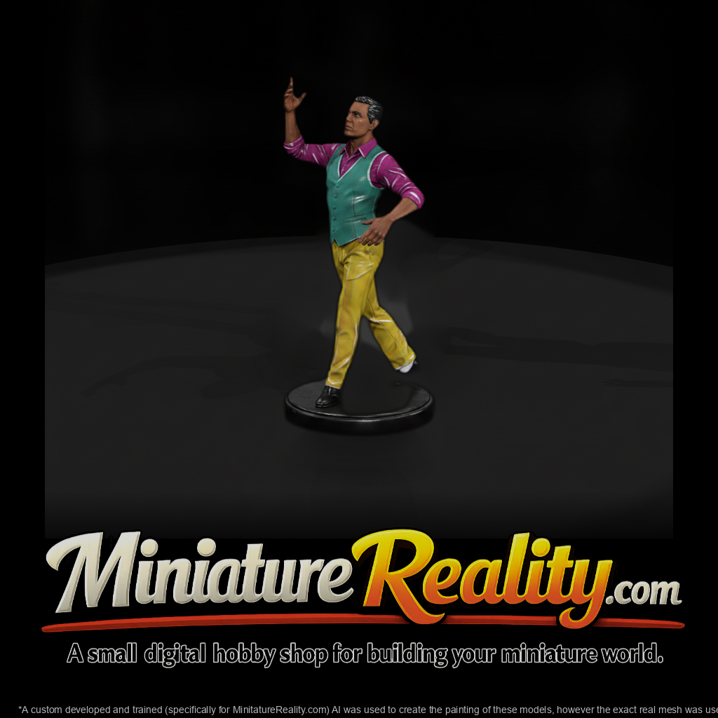 Salsa Dancer Mid-Step