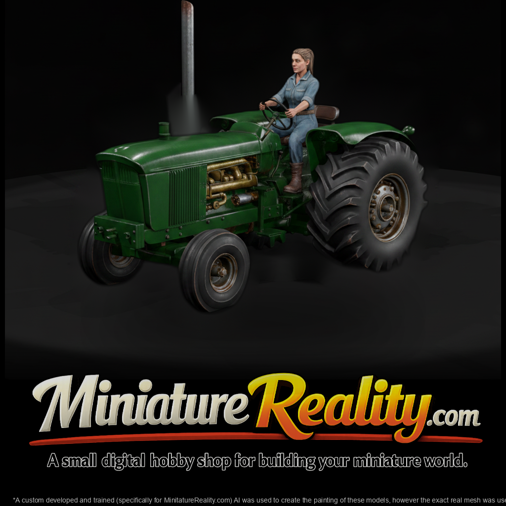 20260612 Woman On Green Tractor 46381151Bd