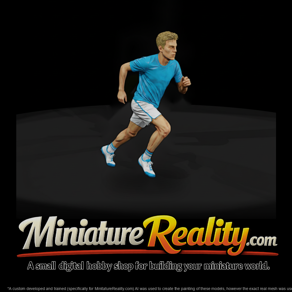 Running Athlete in Sportswear
