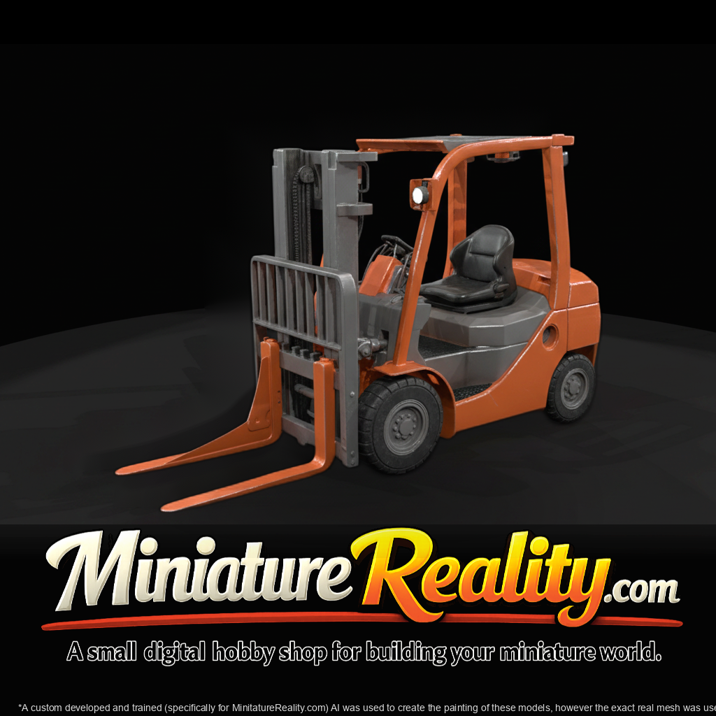 Toyota Core IC Pneumatic Forklift miniature, three-quarter view