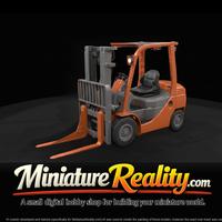 Toyota Core IC Pneumatic Forklift miniature, three-quarter view — thumbnail 3