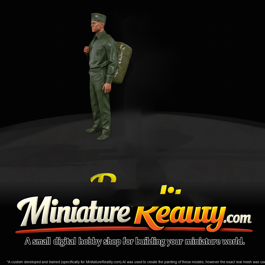 World War II Infantry Soldier — Standing Pose