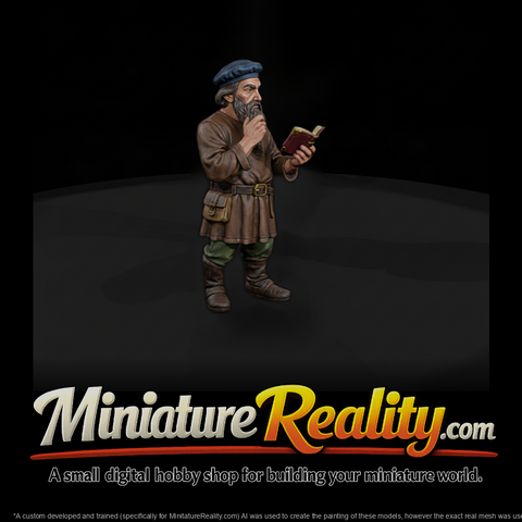 Hist 0134 Historical Johannes Gutenberg Miniature