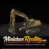 Volvo Excavator miniature, three-quarter view — thumbnail 3