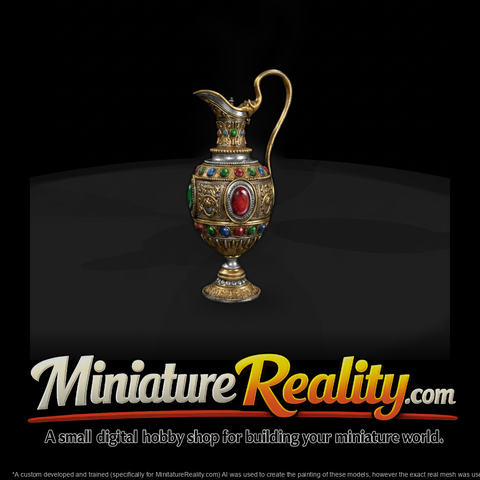 Neoclassical Ornate Wine Ewer