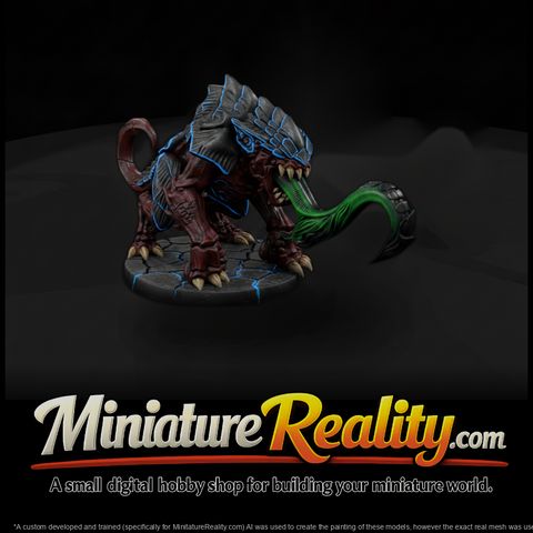 Grimdark Sci Fi Armored Alien Predator Miniature 4