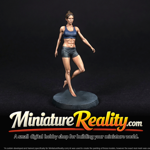 Athletic Woman in Fitness Pose