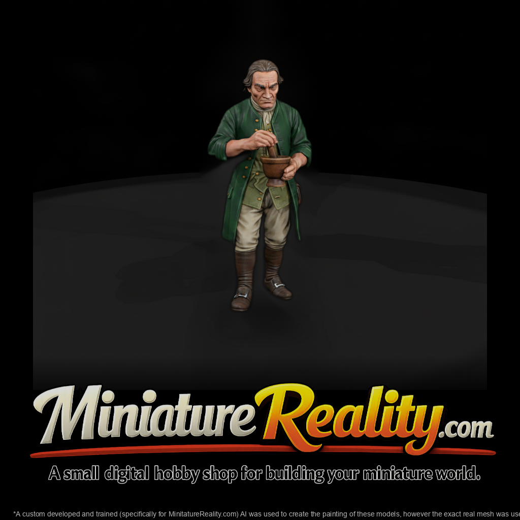 Hist 0240 18Th Century Apothecary Miniature Figure