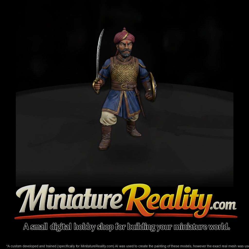 Hist 0233 Rajput Warrior Miniature Figure