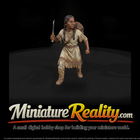 Hist 0191 Historical Sacagawea Miniature Figure