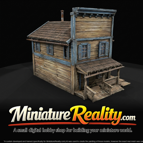 Wild West B miniature, three-quarter view