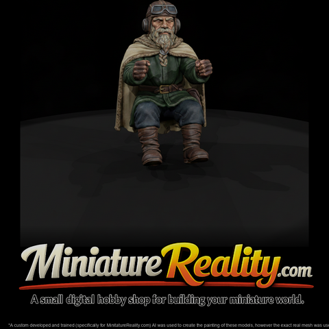 Viking Navigator Figure, three-quarter view